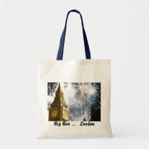 J'aime le sac de feux d'artifice de Big Ben Londre