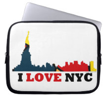 J'aime le sac de l'électronique de NYC Trousses Pour Ordinateur Portable