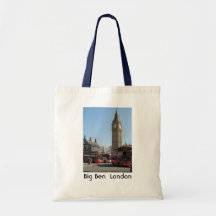 J'aime le sac d'oeil de Big Ben Westminster Londre
