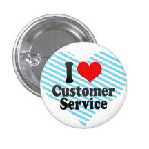 J'aime le service à la clientèle badges avec agrafe