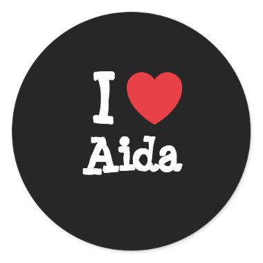 J'aime le T-shirt de coeur d'Aida