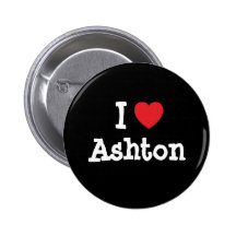 J'aime le T-shirt de coeur d'Ashton Pin's Avec Agrafe
