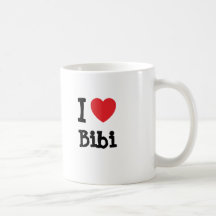 J'aime le T-shirt de coeur de Bibi Mug À Café