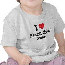 J'aime le T-shirt de coeur de Black Eyed Peas