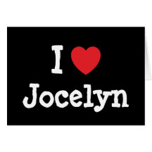 J'aime le T-shirt de coeur de Jocelyn Cartes De Vœux
