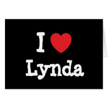 J'aime le T-shirt de coeur de Lynda Cartes De Vœux