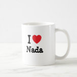 J'aime le T-shirt de coeur de Nada Tasse