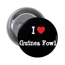 J'aime le T-shirt de coeur de pintade Badges Avec Agrafe