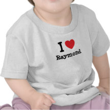 J'aime le T-shirt de coeur de Raymond