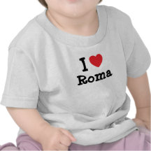 J'aime le T-shirt de coeur de Roma