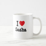 J'aime le T-shirt de coeur de Sasha Mugs