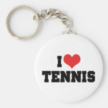 J'aime le tennis Keychain Porte-clef