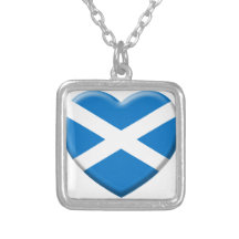 j'aime l'Ecosse Pendentif Personnalisé