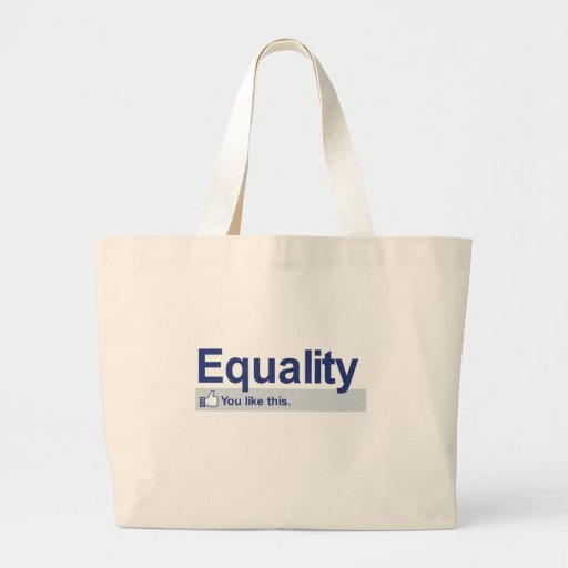 J'aime l'égalité sac en toile