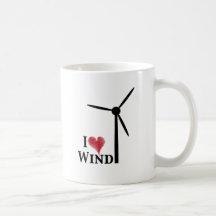 j'aime l'énergie éolienne tasse