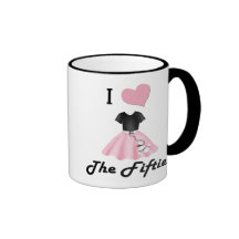 J'aime les années 50 tasse à café