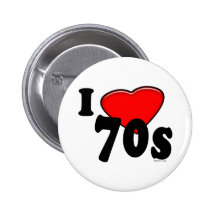 J'aime les années 70 le bouton badges