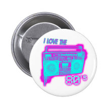 J'AIME les années 80 Badge