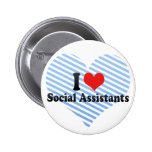 J'aime les assistants sociaux badges