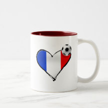 J'aime les cadeaux français de drapeau de la Franc Tasse À Café