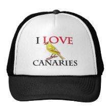 J'aime les Canaries Casquettes De Camionneur