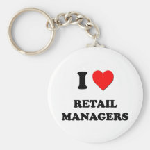 J'aime les directeurs de la vente au détail porte-clef