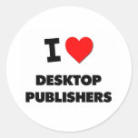 J'aime les éditeurs de bureau adhésif rond