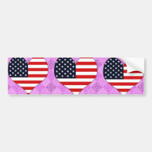 J'aime les Etats-Unis Adhésifs Pour Voiture