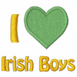 J'aime les femmes brodées par garçons irlandais sweat-shirt à capuche brodé