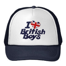 J'aime les garçons britanniques casquettes de camionneur