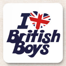 J'aime les garçons britanniques sous-bocks