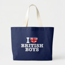 J'aime les garçons britanniques sac