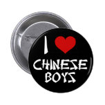 J'aime les garçons chinois pin's avec agrafe