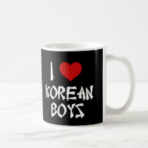 J'aime les garçons coréens tasse