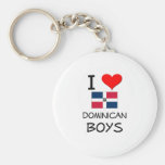 J'aime les garçons dominicains porte-clefs