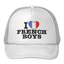 J'aime les garçons français casquette de camionneur