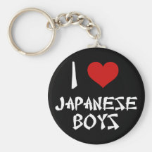 J'aime les garçons japonais porte-clef
