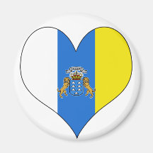 J'aime les Îles Canaries Magnets Pour Réfrigérateur