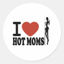 J'AIME LES MAMANS CHAUDES ADHÉSIF