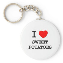 J'aime les patates douces porte-clés