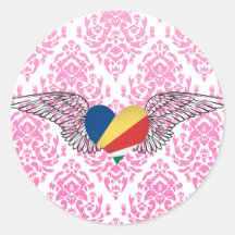 J'aime les Seychelles - ailes Autocollants