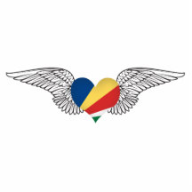 J'aime les Seychelles - ailes Photo Sculptures