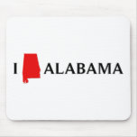 J'aime l'état de l'Alabama Tapis De Souris