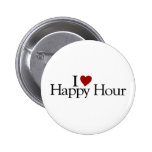J'aime l'heure heureuse badge avec épingle