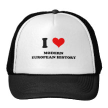 J'aime l'histoire européenne moderne casquette