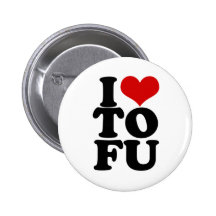 J'aime l'humour végétalien drôle de tofu badges avec agrafe