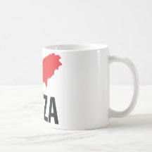 J'aime l'icône de découpe d'Ibiza Tasses