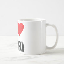 J'aime l'icône de Majorque Tasse