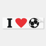 J'aime l'icône du football autocollant pour voiture