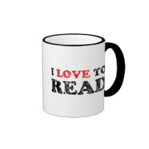 J'aime lire affligé mugs à café